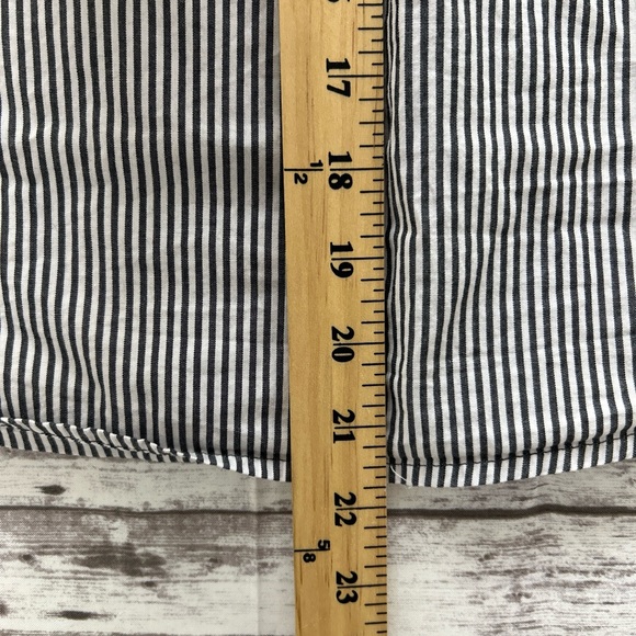 Heart Hips Off Shoulder Striped Top Women’s Small Blue White - Picture 6 of 8